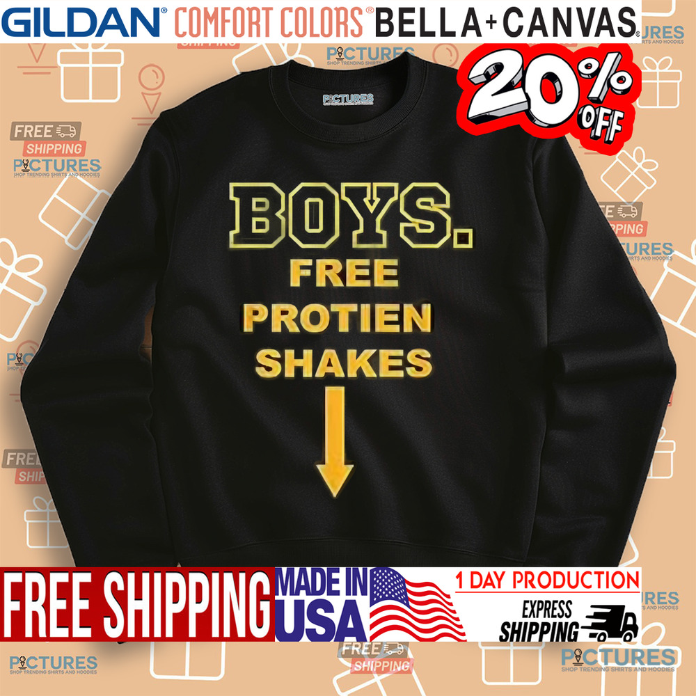 Boys Free Protein Shakes Shirt