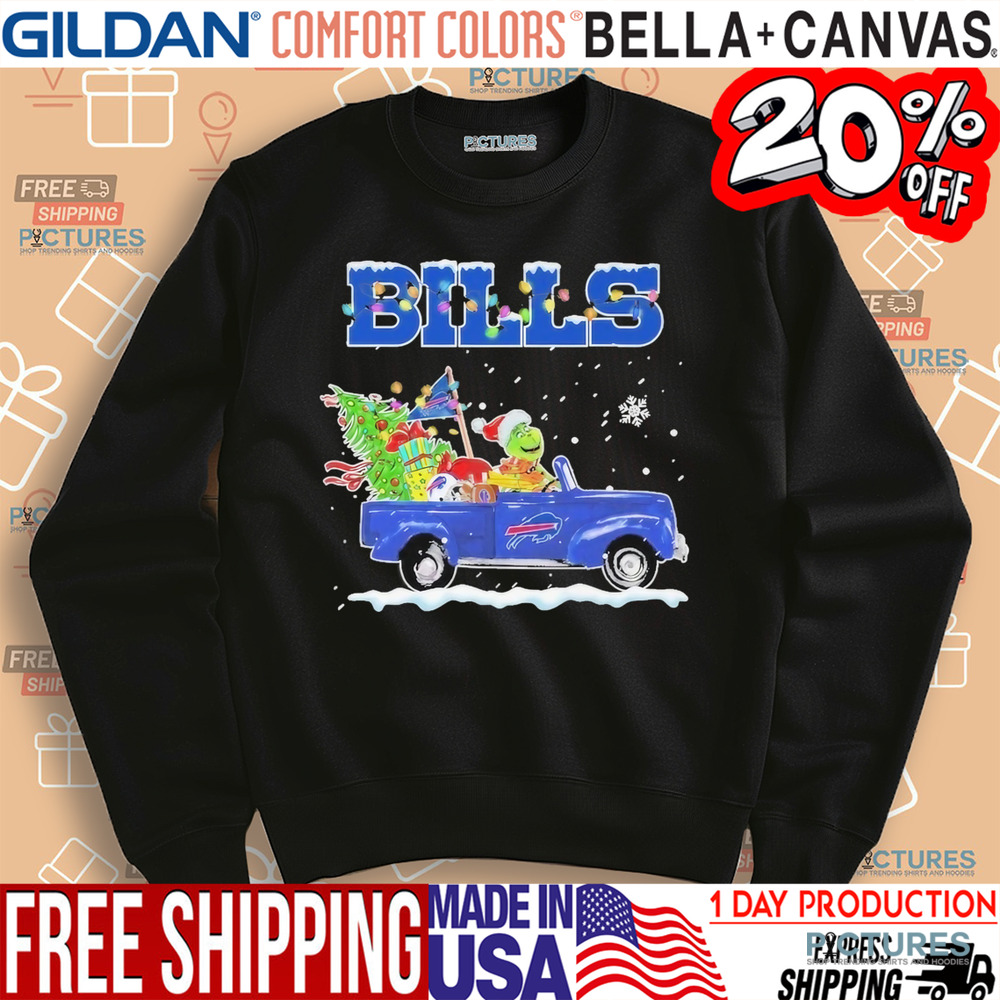 Buffalo Bills The Grinch On Car Merry Christmas Shirt