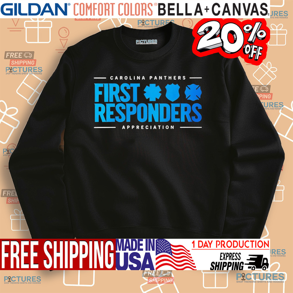 Carolina Panthers First Responders Appreciation Shirt