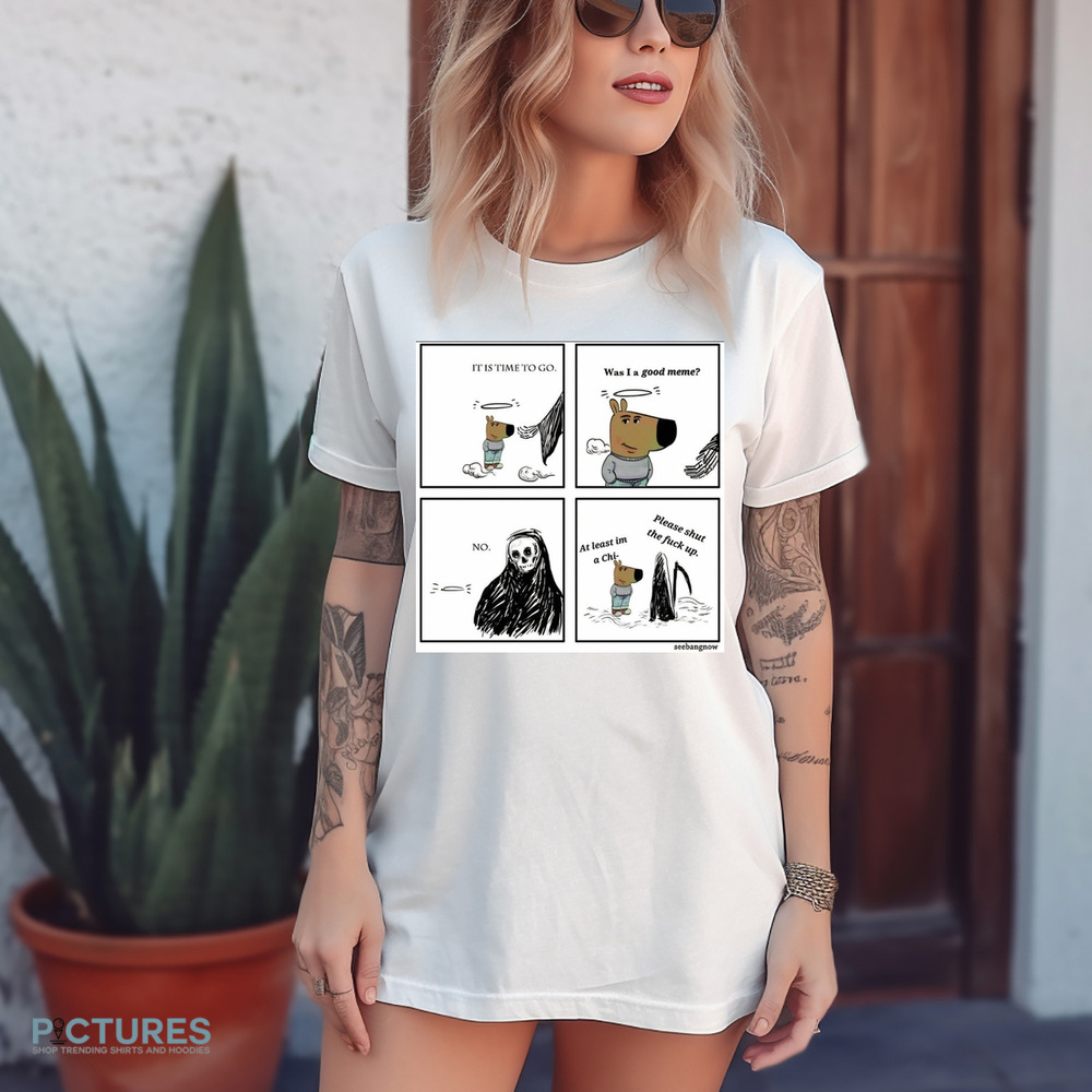 Chill Guy And Grim Reaper It Is Time To Go Was I A Good Meme Shirt