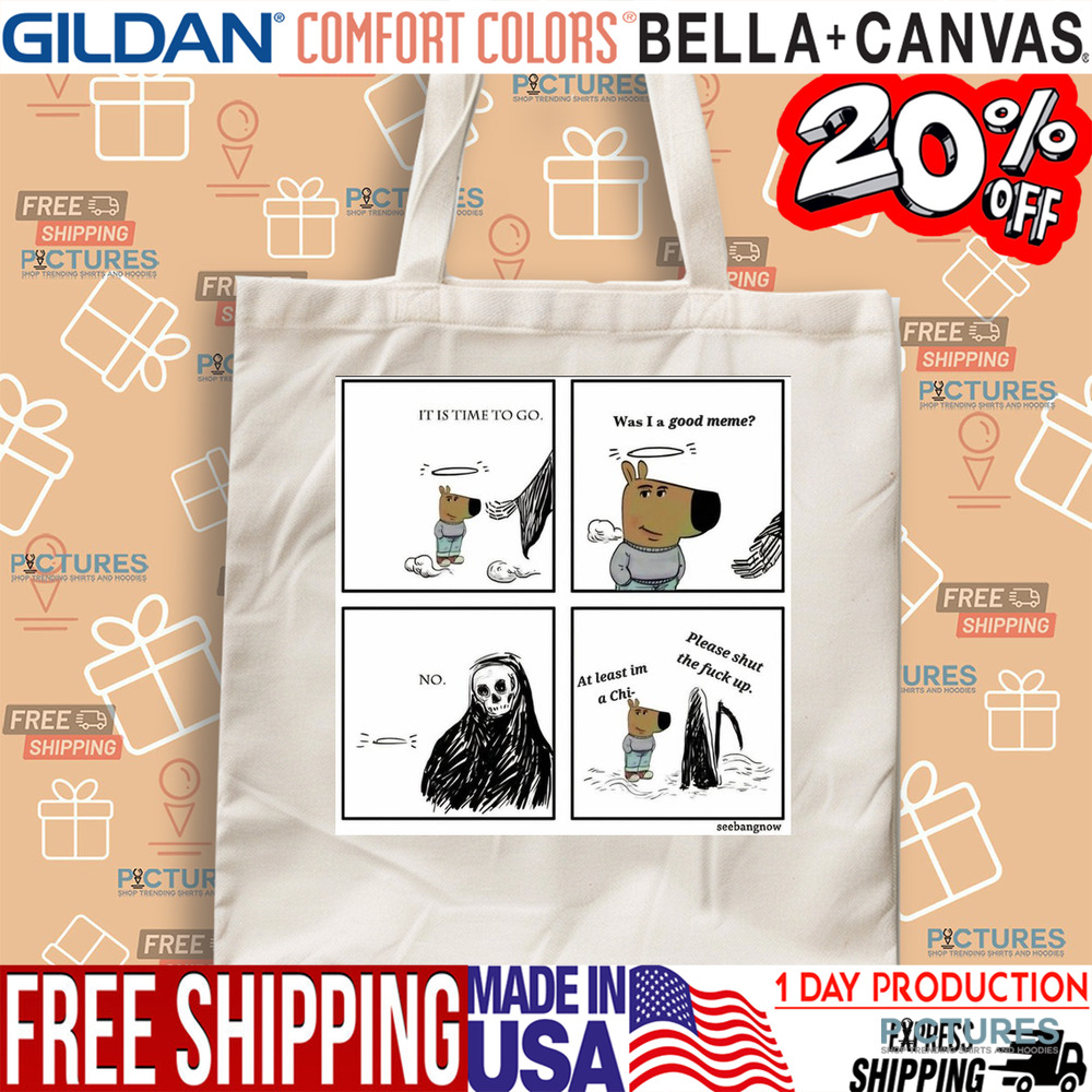 Chill Guy And Grim Reaper It Is Time To Go Was I A Good Meme Shirt