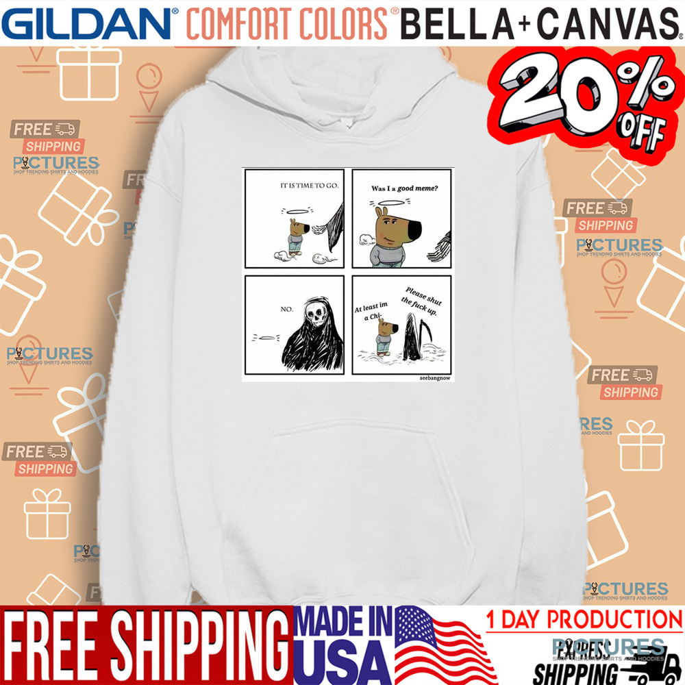 Chill Guy And Grim Reaper It Is Time To Go Was I A Good Meme Shirt