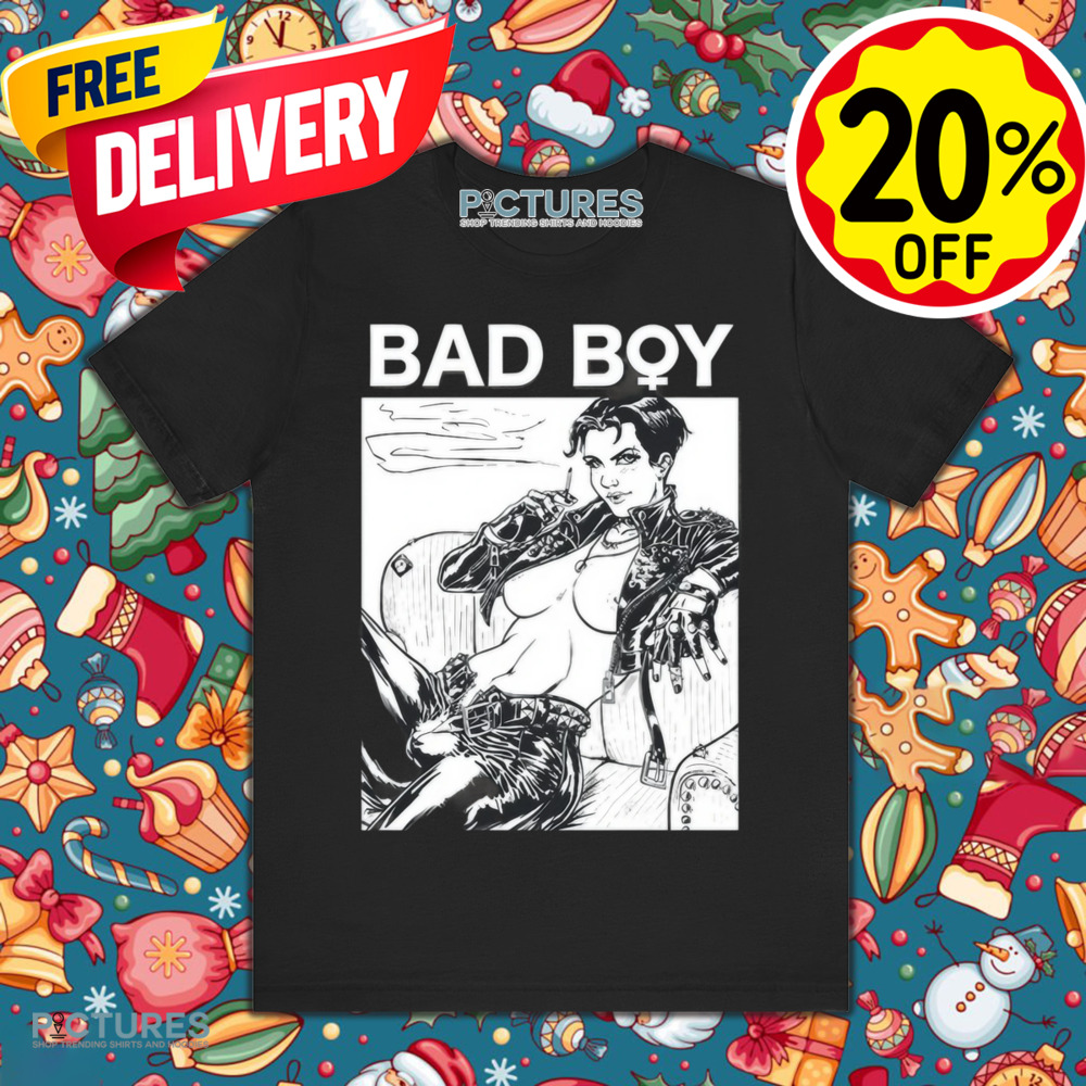 Chloe In Pink Bad Boy Shirt