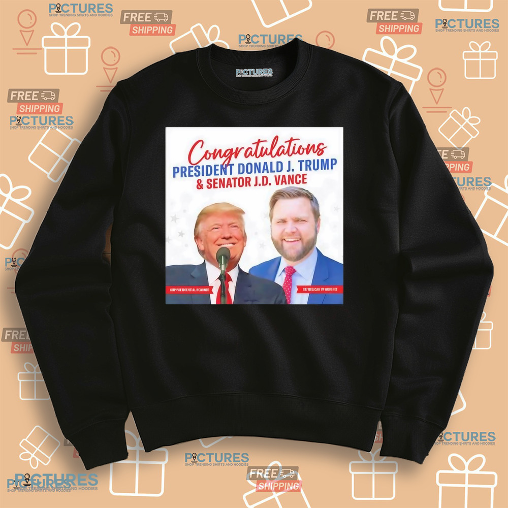 Congratulations President Donald J. Trump and Senator J.D. Vance 2024 shirt Congratulations President Donald J. Trump and Senator J.D. Vance 2024 shirt