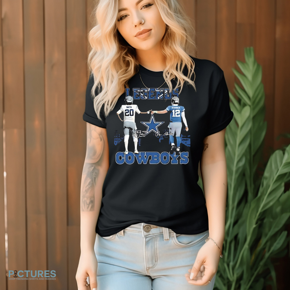 Dallas Cowboys The Legends Tyler Smith Roger Staubach Shirt