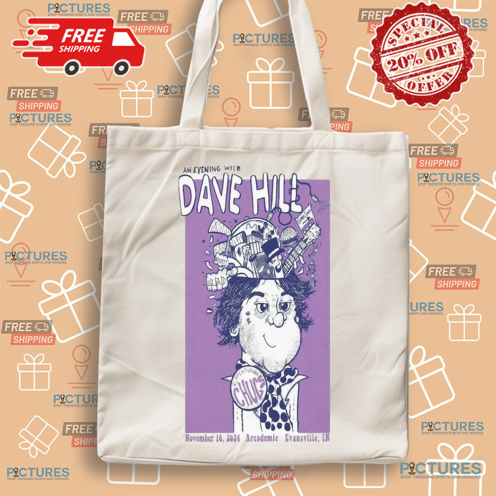 Dave Hill Tour An Evening With Dave Hill 2024 Nov 16 Evansville In Arcademie Poster Shirt