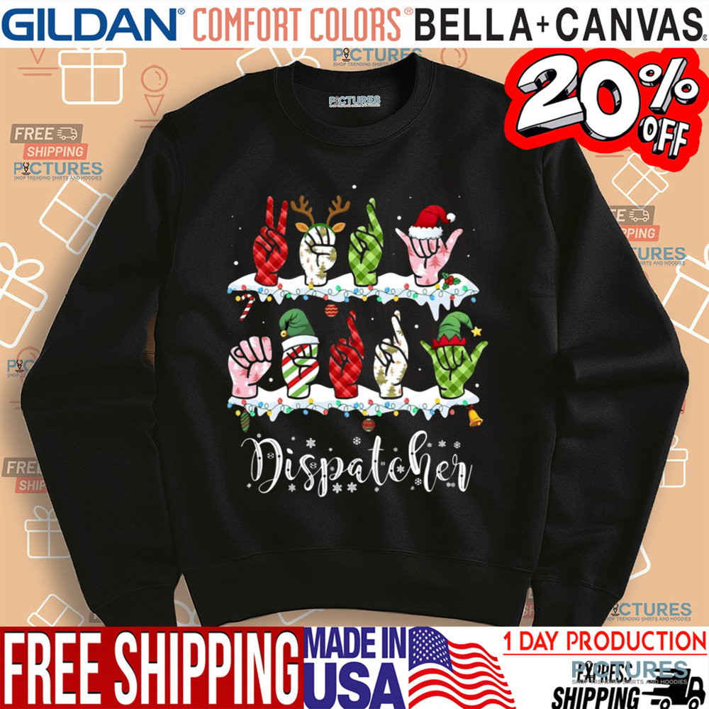 Dispatcher Hand Gestures Christmas Shirt