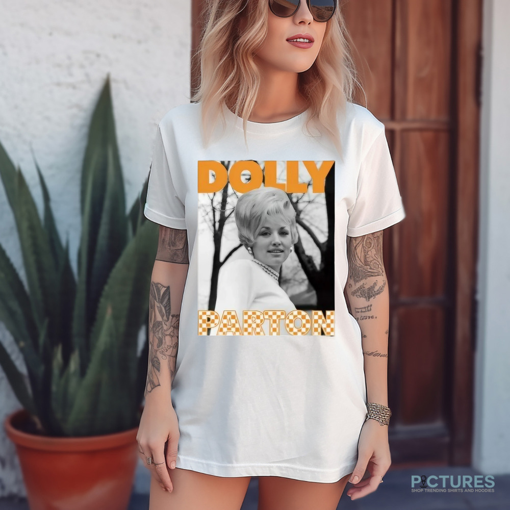 Dolly Parton Tennessee Checkerboard Thrifted Distressed Shirt