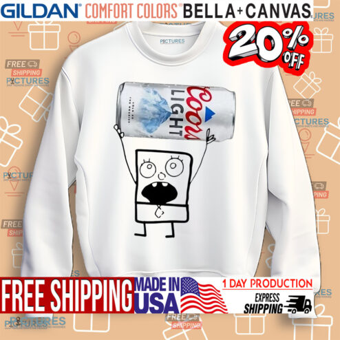 Doodlebob Coors Light Beer shirt