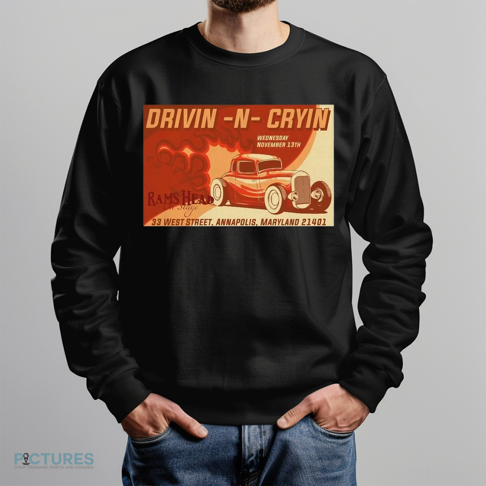 Drivin N Cryin Rams Head On Stage Annapolis, MD November 13 2024 Tour Shirt Drivin N Cryin Rams Head On Stage Annapolis, MD November 13 2024 Tour Shirt