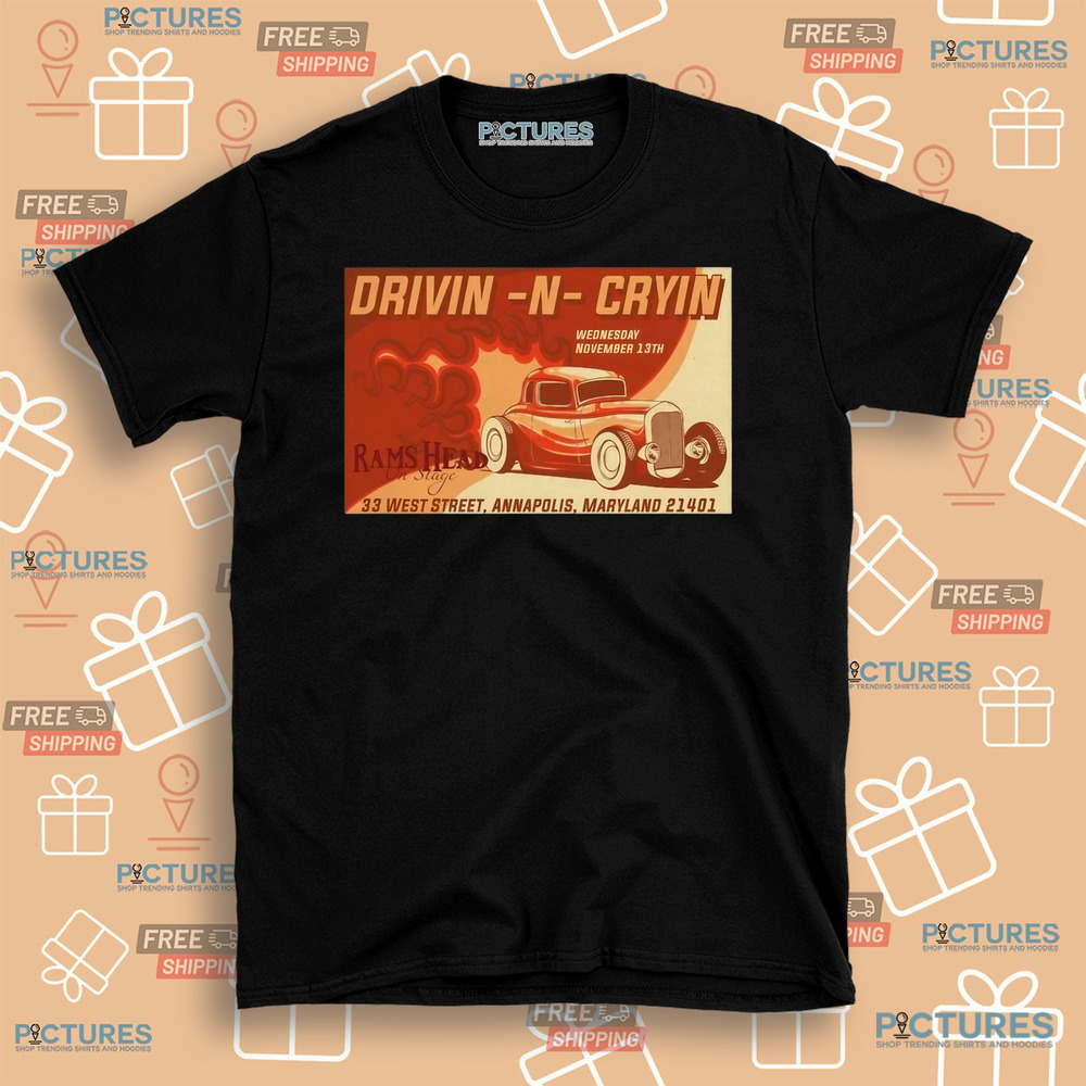 Drivin N Cryin Rams Head On Stage Annapolis, MD November 13 2024 Tour Shirt Drivin N Cryin Rams Head On Stage Annapolis, MD November 13 2024 Tour Shirt