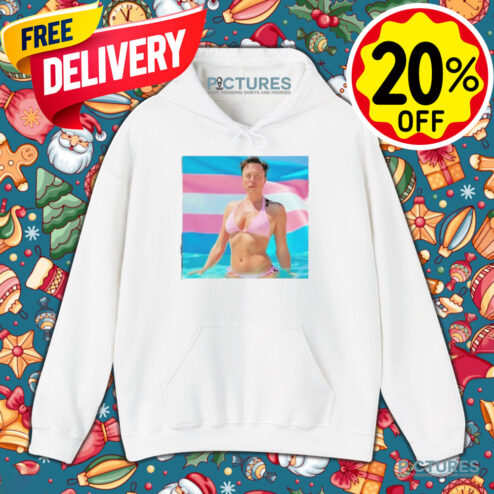 Elon Musk Wear Pink Bikini Flag Trans Shirt
