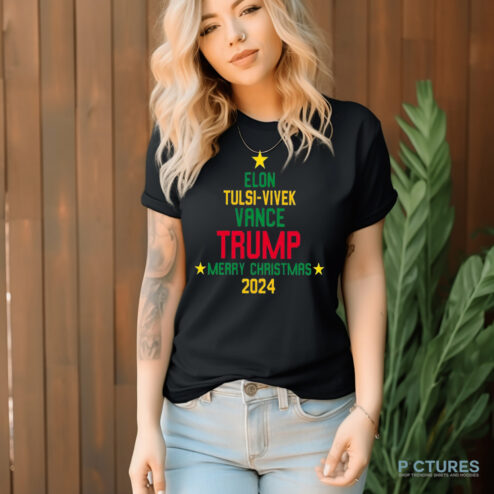 Elon Tulsi-Vivek Vance Trump Merry Christmas 2024 Shirt