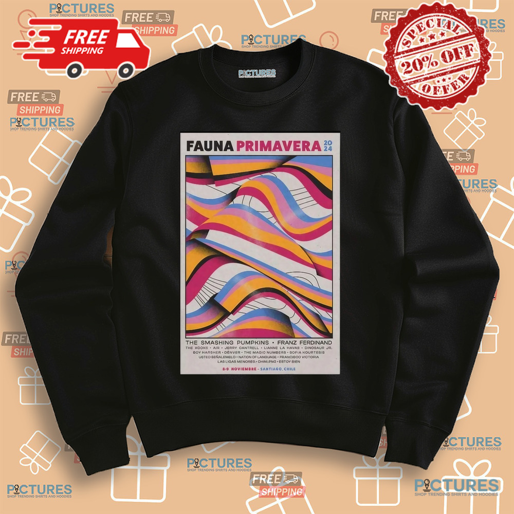 Fauna Primavera Ciudad Empresarial In Santiago Chile Nov 8-9 2024 Poster Shirt Fauna Primavera Ciudad Empresarial In Santiago Chile Nov 8-9 2024 Poster Shirt