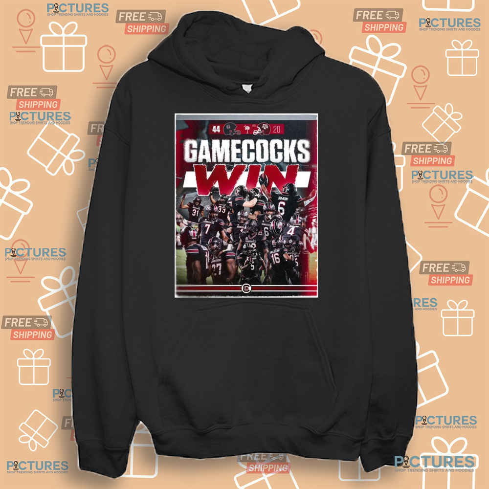 Gamecocks Win South Carolina Gamecocks Vs Texas AnM Aggies 44-20 Score Poster Shirt Gamecocks Win South Carolina Gamecocks Vs Texas AnM Aggies 44-20 Score Poster Shirt