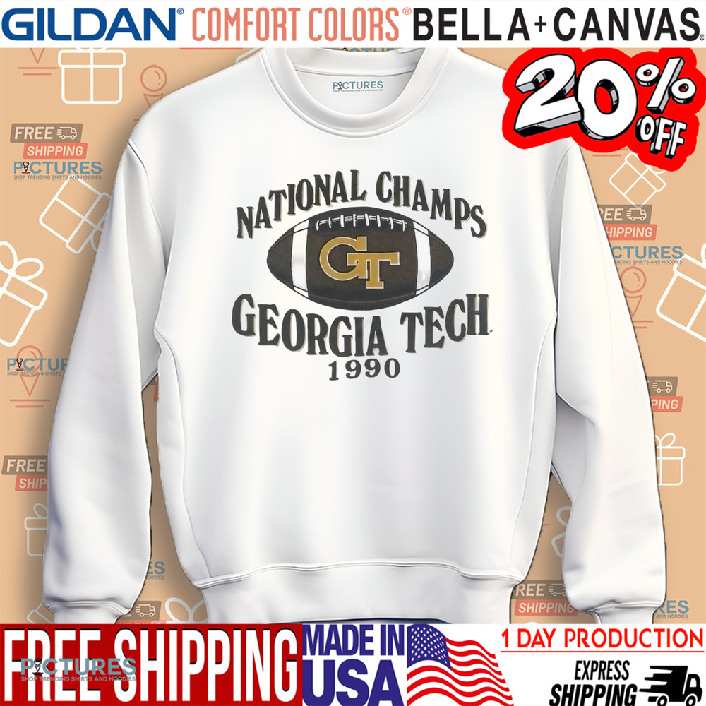 Georgia tech national champions 1990 shirt