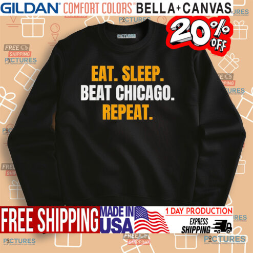 Green Bay Packers Eat sleep beat Chicago repeat shirt