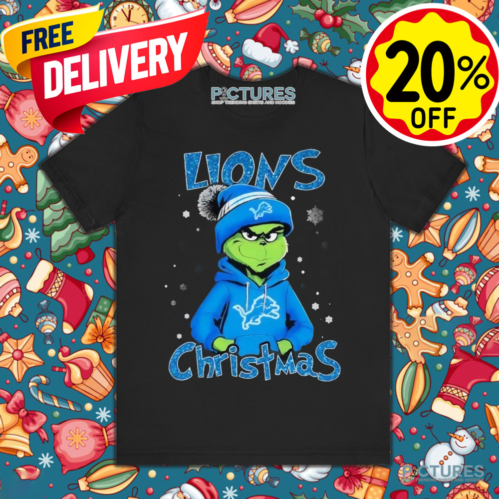Grinch Detroit Lions Christmas Shirt