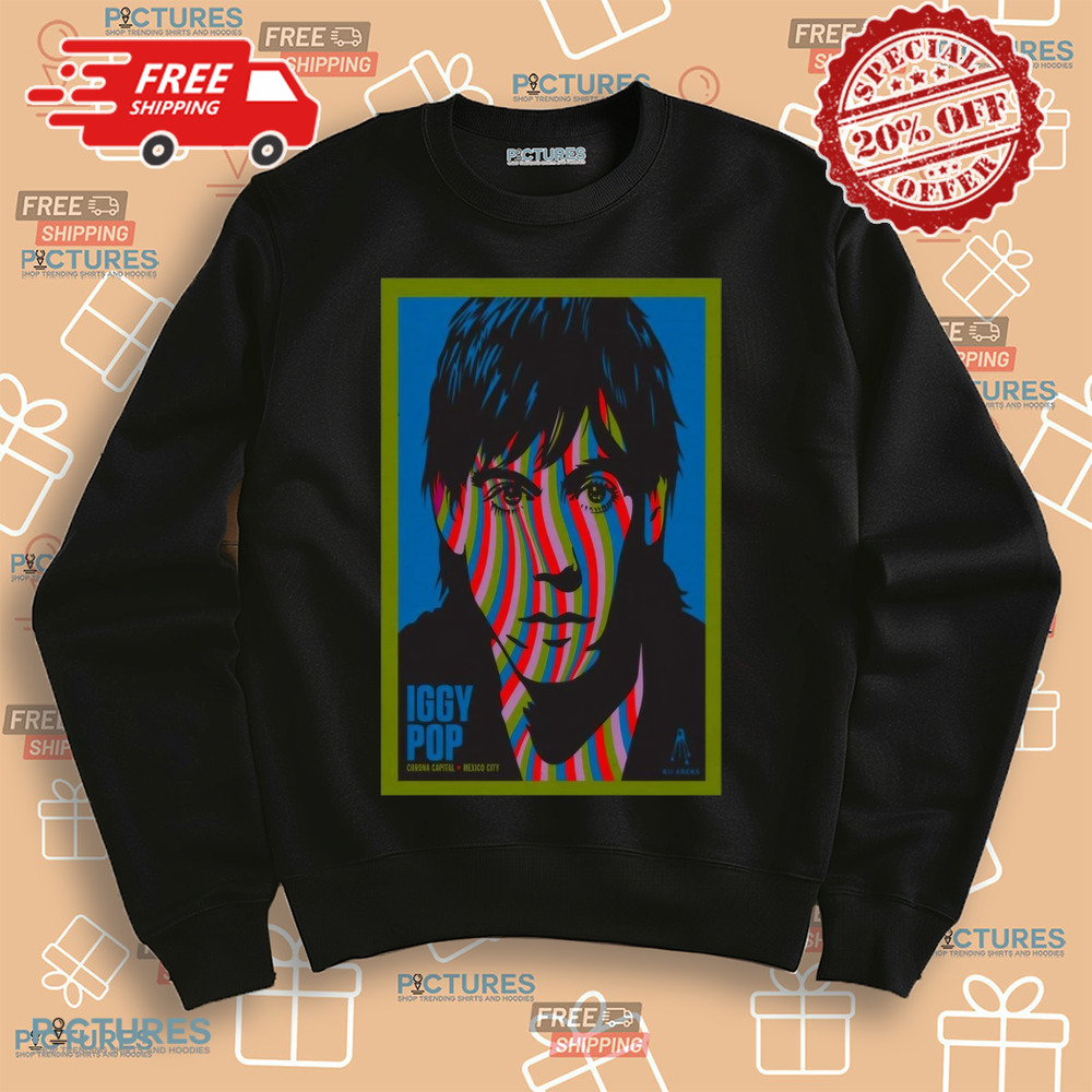 Iggy Pop Nov 17 2024 Corona Capital Festival In Mexico City Shirt