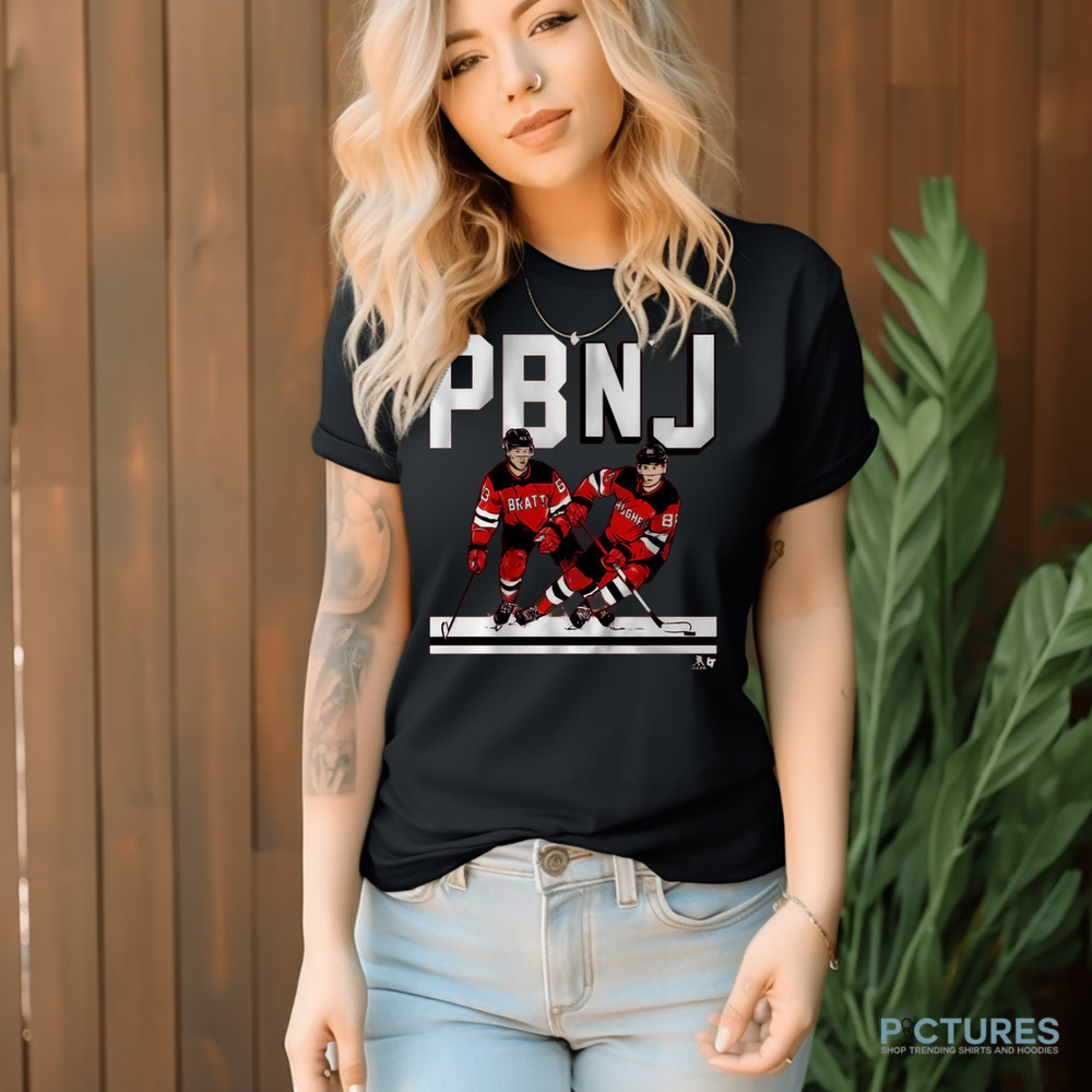 Jack Hughes and Jesper Bratt PB'N'J New Jersey Devils Shirt Jack Hughes and Jesper Bratt PB'N'J New Jersey Devils Shirt