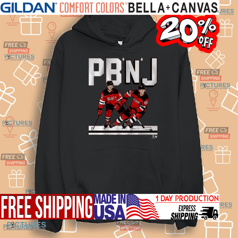 Jack Hughes and Jesper Bratt PB'N'J New Jersey Devils Shirt Jack Hughes and Jesper Bratt PB'N'J New Jersey Devils Shirt