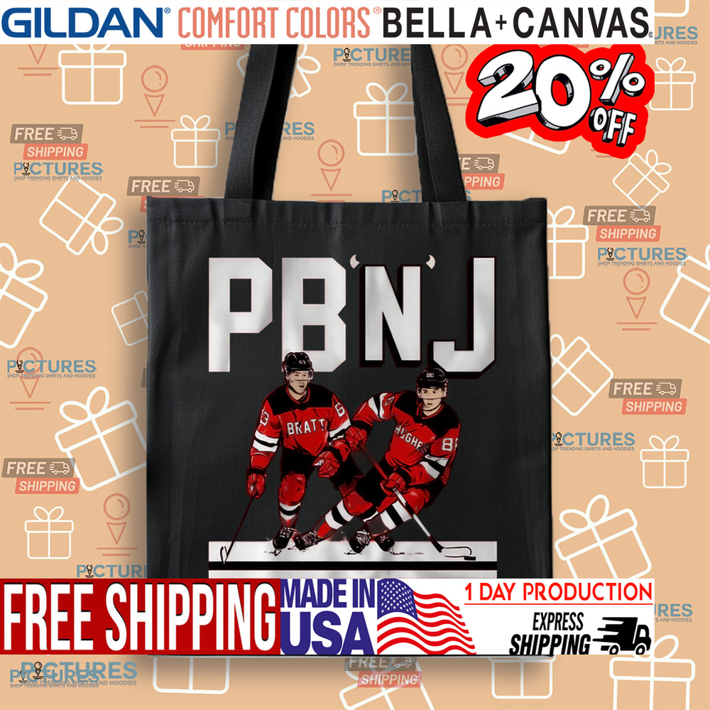 Jack Hughes and Jesper Bratt PB'N'J New Jersey Devils Shirt Jack Hughes and Jesper Bratt PB'N'J New Jersey Devils Shirt