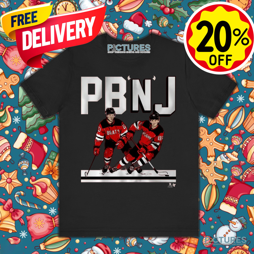 Jack Hughes and Jesper Bratt PB'N'J New Jersey Devils Shirt Jack Hughes and Jesper Bratt PB'N'J New Jersey Devils Shirt