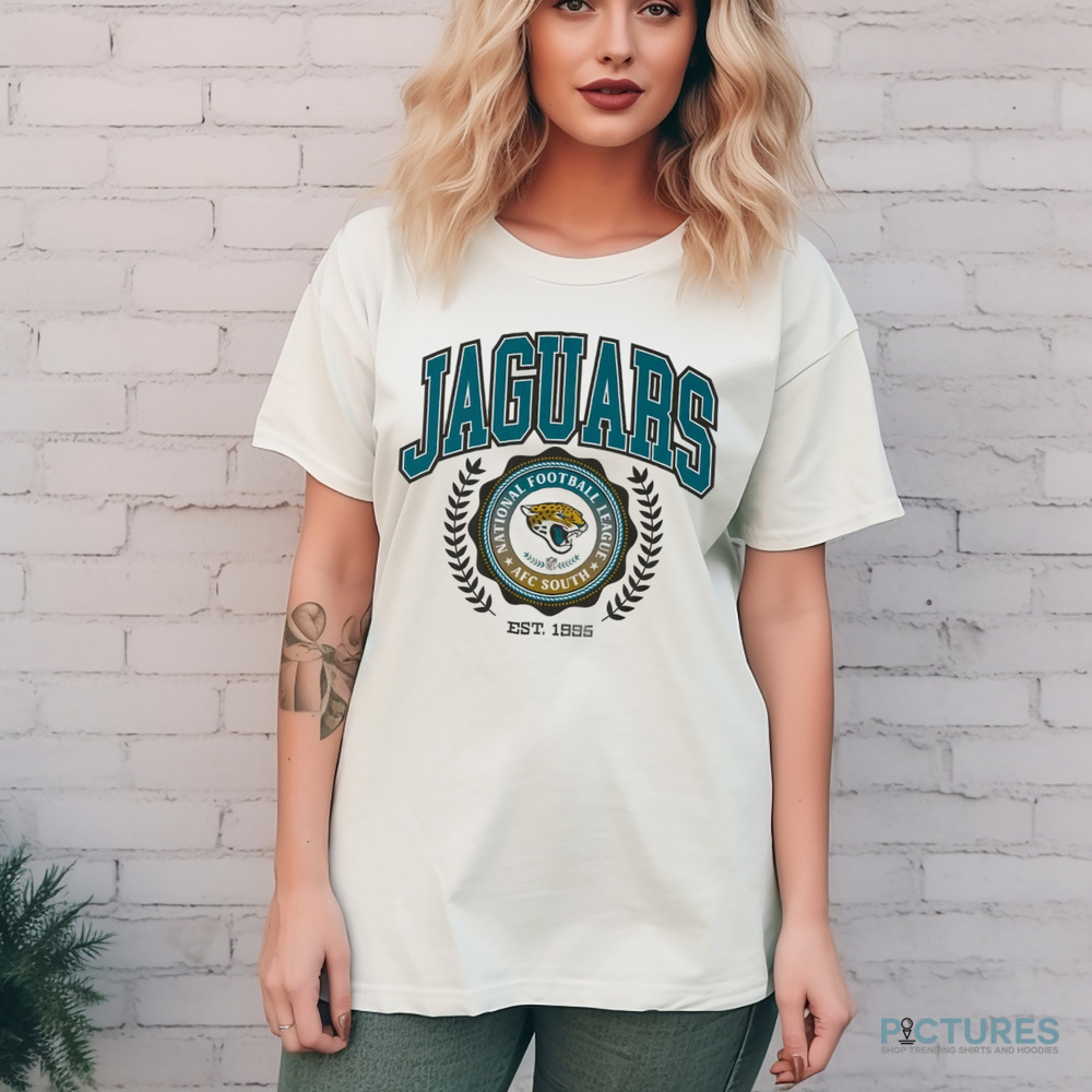 Jacksonville Jaguars Team Crest National Football League AFC South Est. 1995 Shirt Jacksonville Jaguars Team Crest National Football League AFC South Est. 1995 Shirt