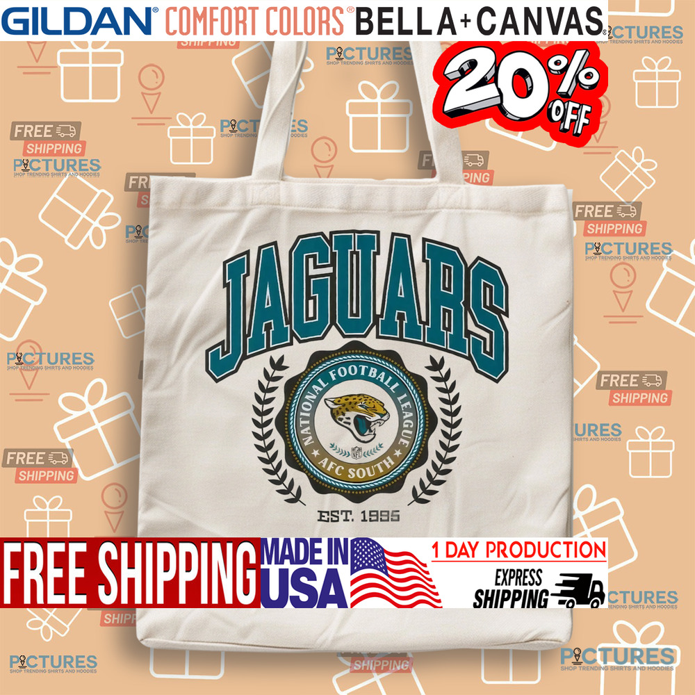 Jacksonville Jaguars Team Crest National Football League AFC South Est. 1995 Shirt Jacksonville Jaguars Team Crest National Football League AFC South Est. 1995 Shirt