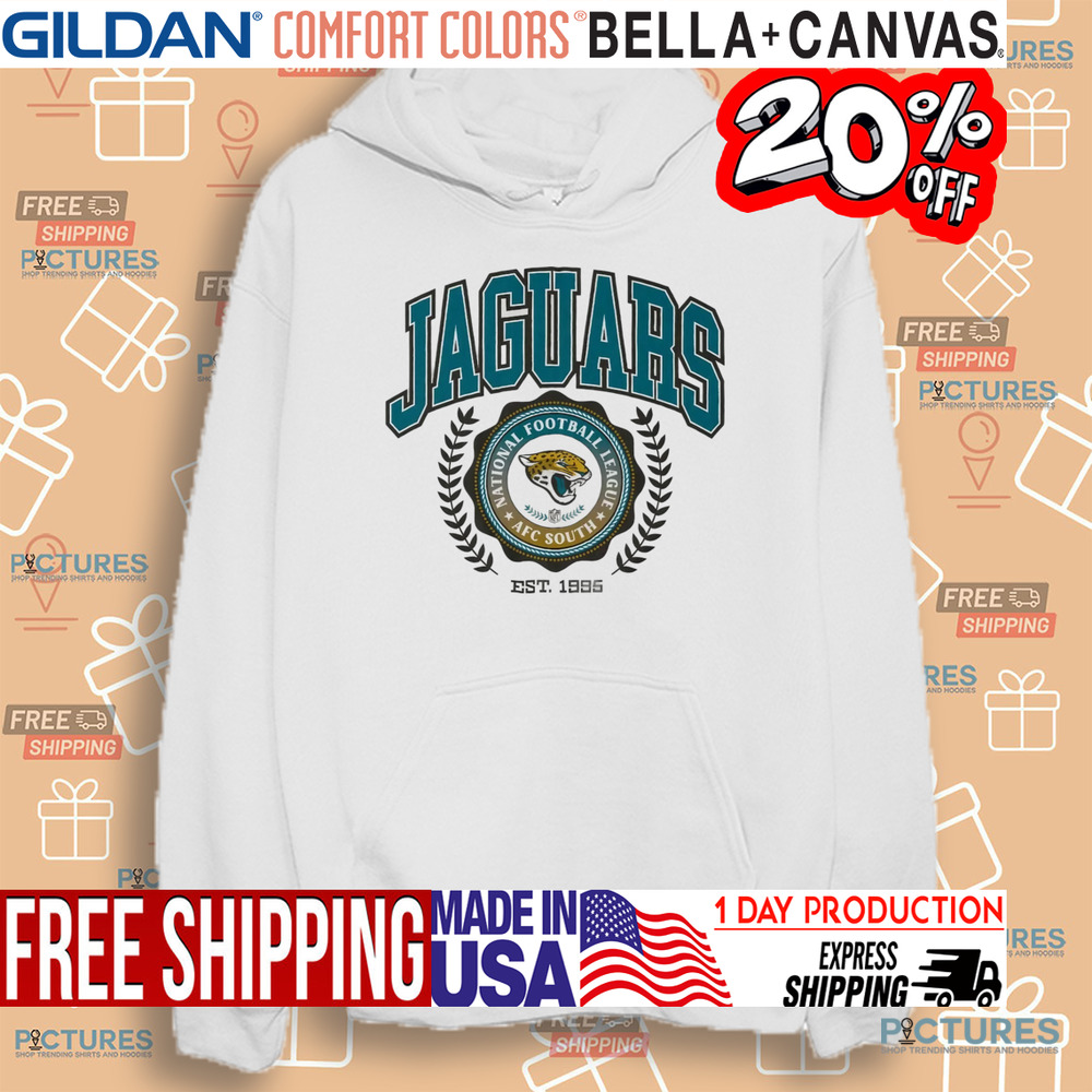 Jacksonville Jaguars Team Crest National Football League AFC South Est. 1995 Shirt Jacksonville Jaguars Team Crest National Football League AFC South Est. 1995 Shirt