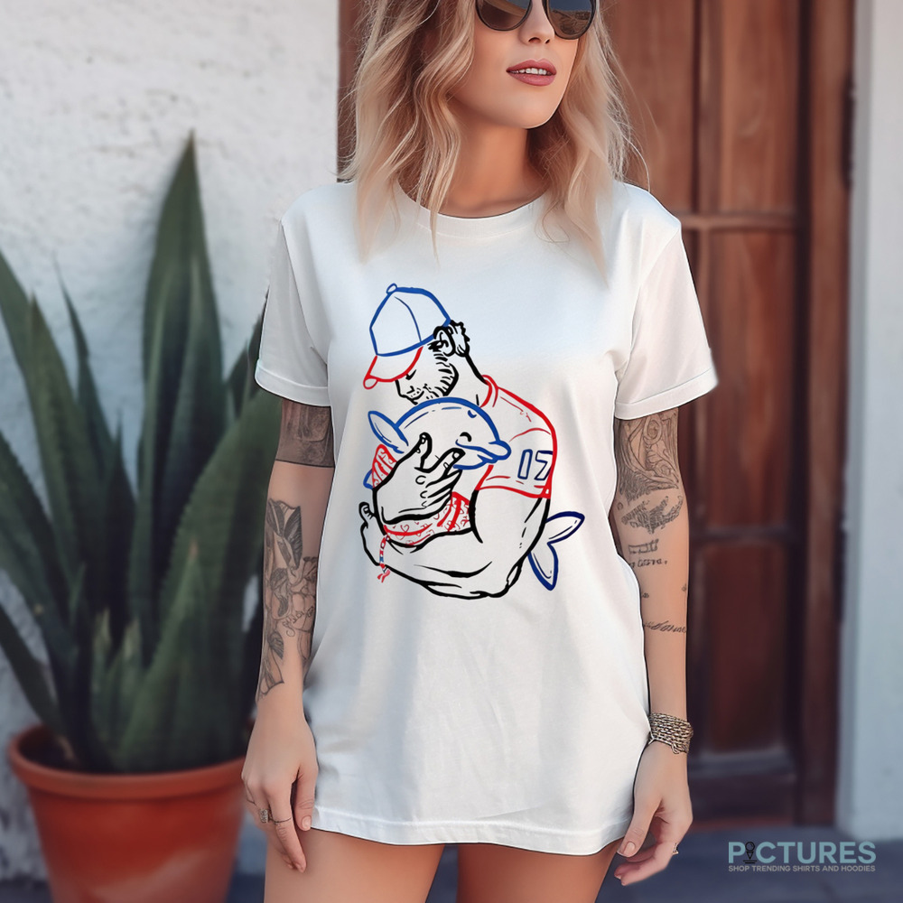 Josh Allen Buffalo Bills Dolphin I love you dad fish shirt