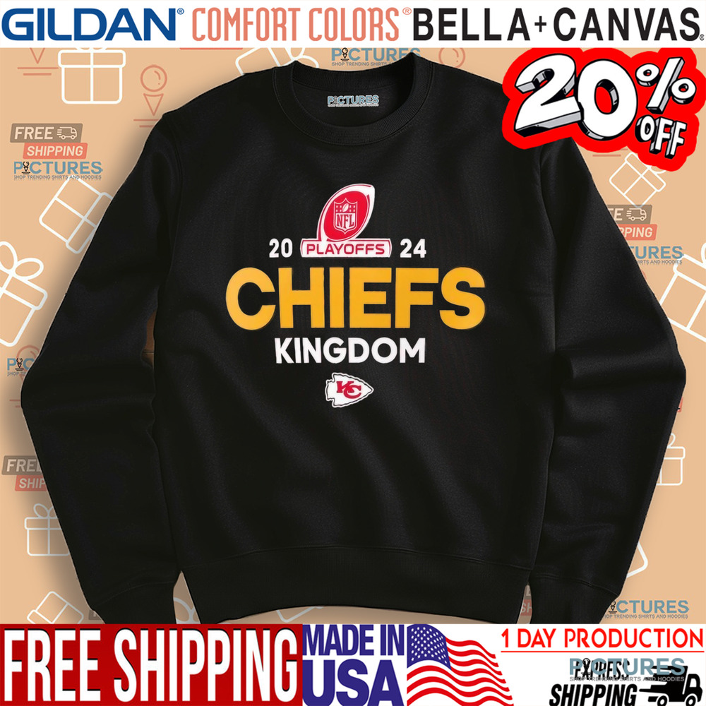 Kansas City Chiefs Kingdom 2024 NFL Playoffs Shirt