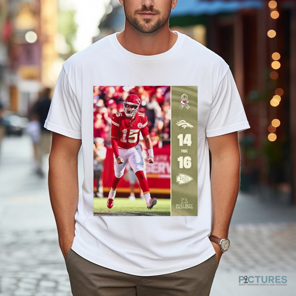 Kansas City Chiefs Victory Denver Broncos 16 14 Week 10 2024 AFC West battle score Shirt