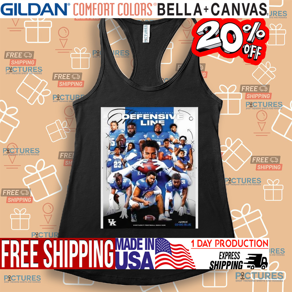 Kentucky Wildcats The Deffensive Line Football 2024 SZN Weareuk Go Big Blue NCAA Poster Shirt