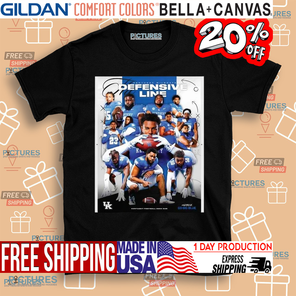 Kentucky Wildcats The Deffensive Line Football 2024 SZN Weareuk Go Big Blue NCAA Poster Shirt