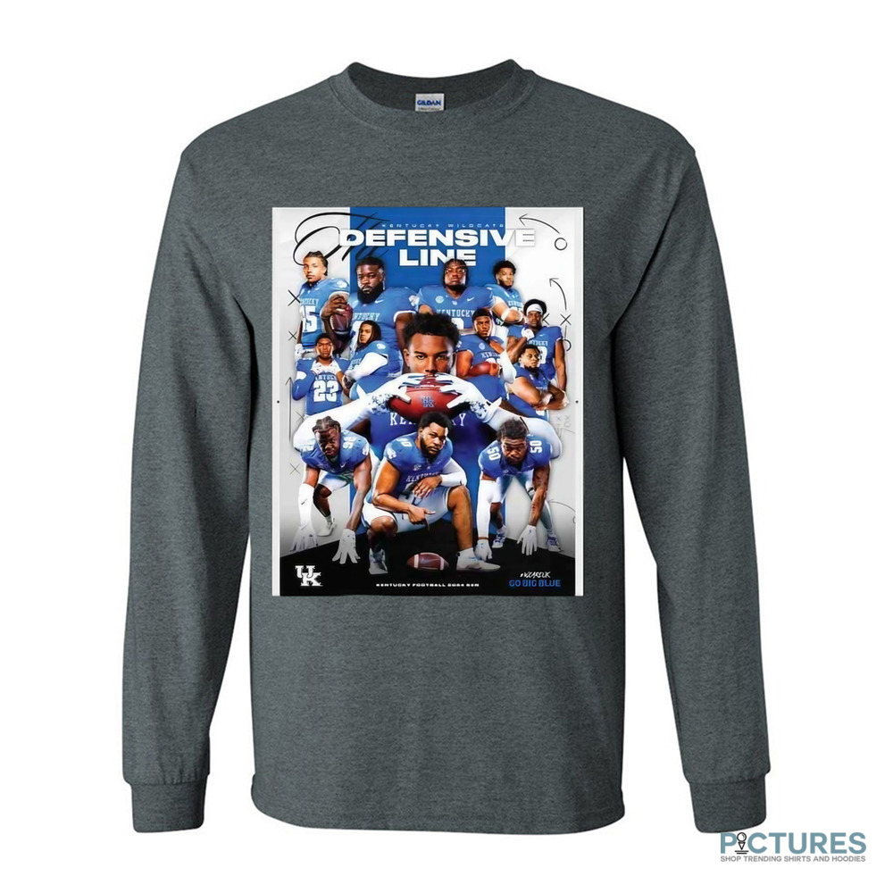 Kentucky Wildcats The Deffensive Line Football 2024 SZN Weareuk Go Big Blue NCAA Poster Shirt