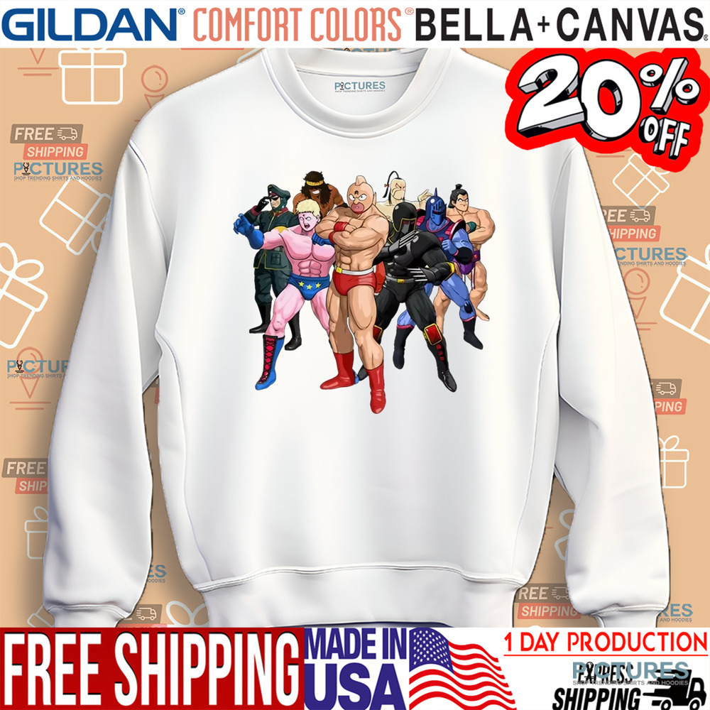 Kinnikuman Robin Mask Terryman Ramenman Wars Man Brocken Jr. O-neck Shirt