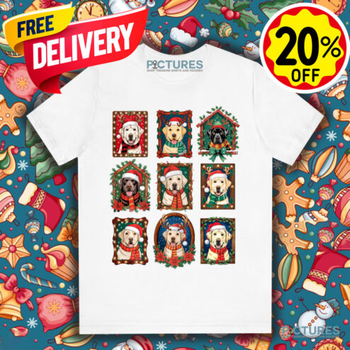 Labrador Retriever Vintage Christmas Pajama Santa Christmas Shirt