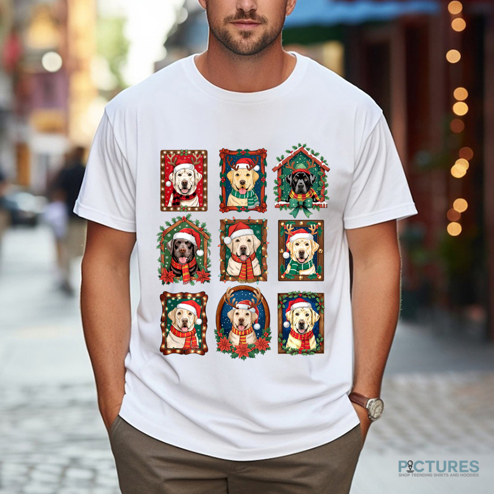 Labrador Retriever Vintage Christmas Pajama Santa Christmas Shirt Labrador Retriever Vintage Christmas Pajama Santa Christmas Shirt