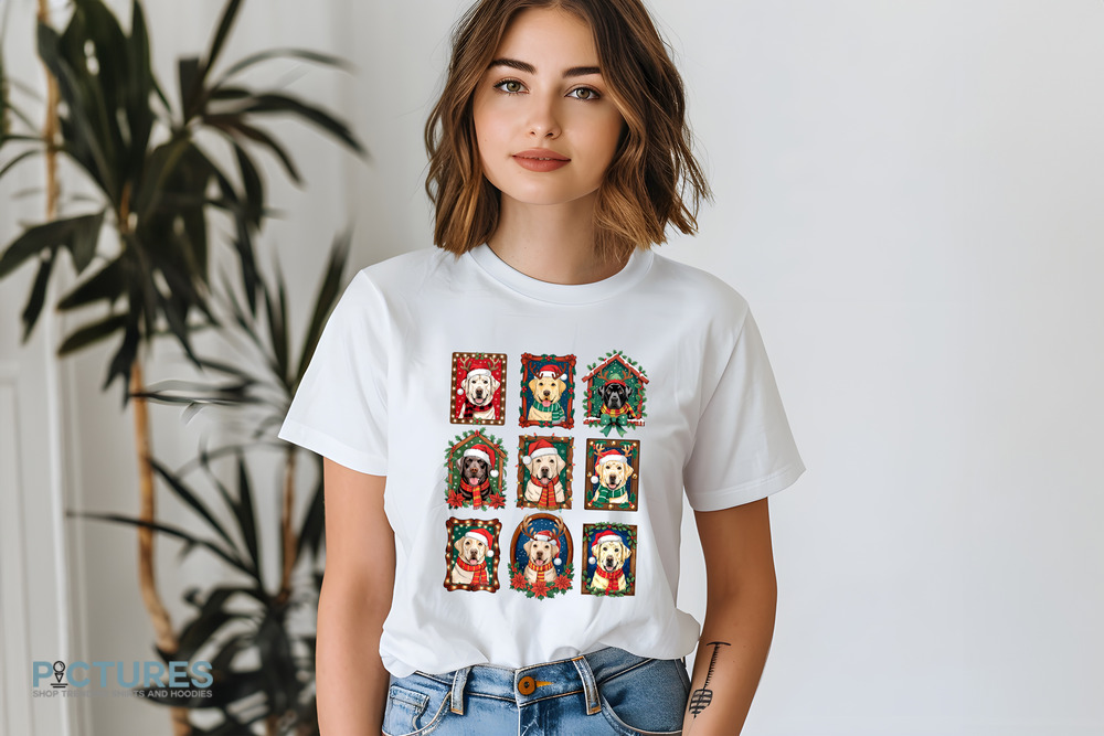 Labrador Retriever Vintage Christmas Pajama Santa Christmas Shirt Labrador Retriever Vintage Christmas Pajama Santa Christmas Shirt