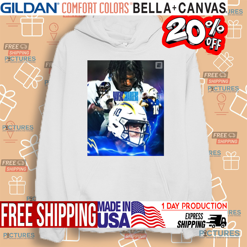 Lamar vs Justin NFL Football Baltimore Ravens at Los Angeles Chargers Nov 26 2024 Poster Shirt