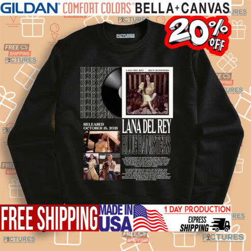 Lana Del Rey Blue Banisters Released Oct 15 2021 Shirt