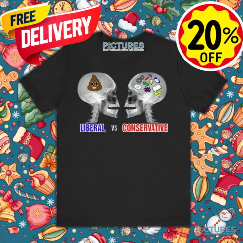 Liberal Vs Conservative Skulls Shirt