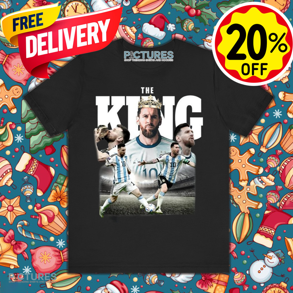 Lionel Messi The King Football Vintage Shirt