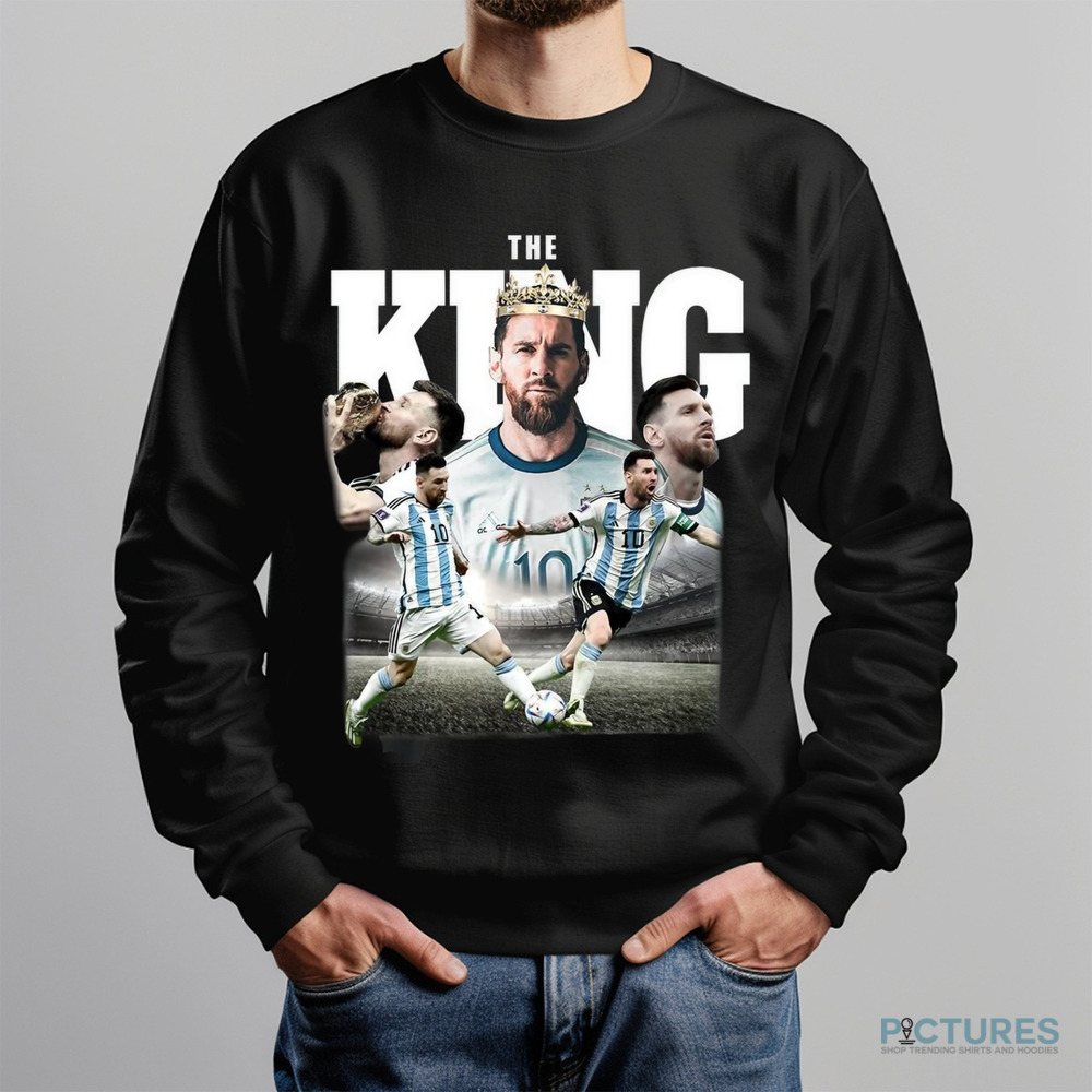 Lionel Messi The King Football Vintage Shirt