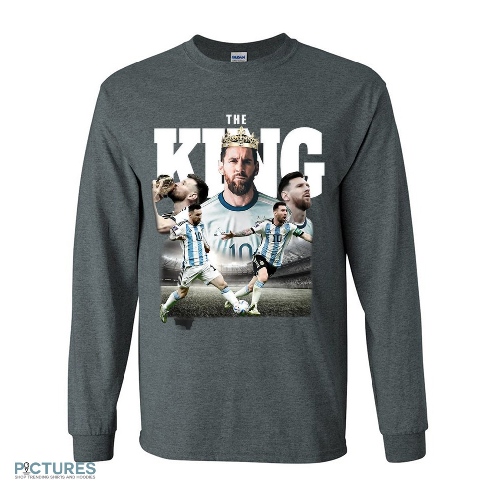 Lionel Messi The King Football Vintage Shirt