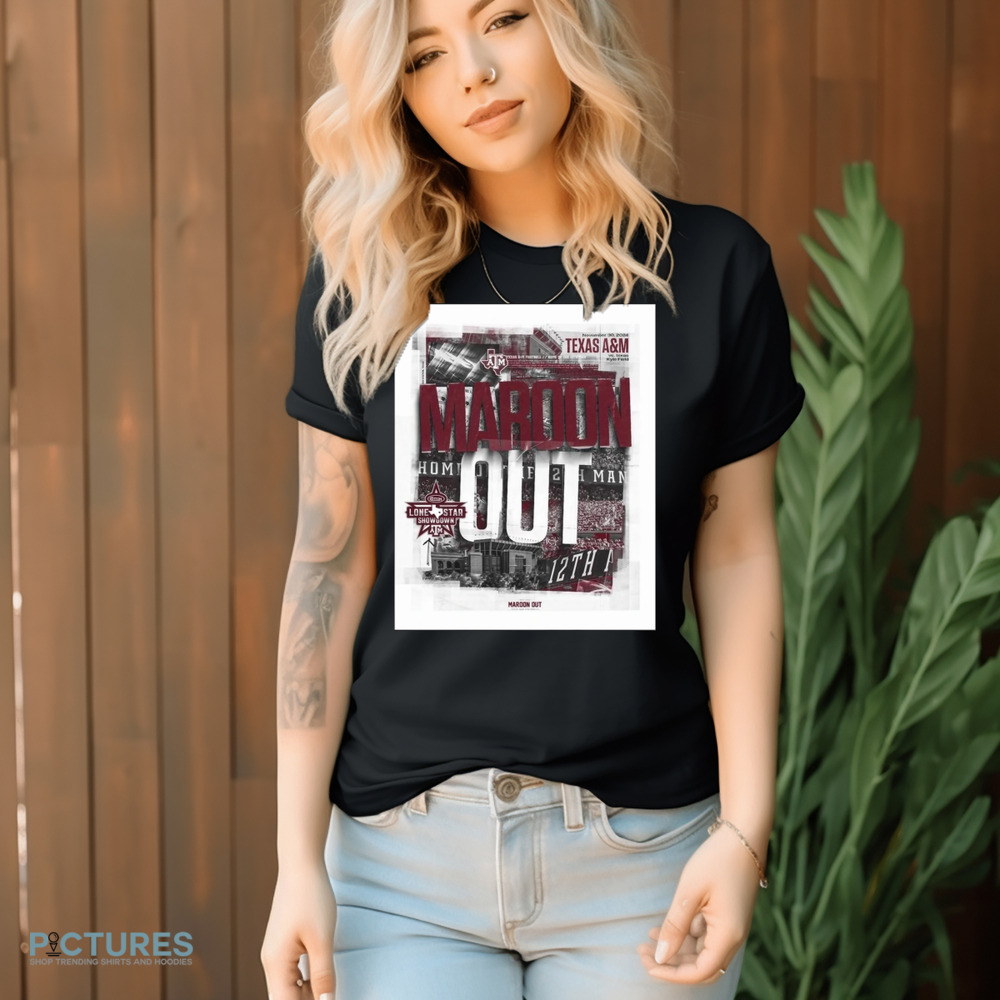 Lone Star Showdown Nov 30 2024 Texas Longhorns vs Texas AnM Aggies Maroon Out Shirt