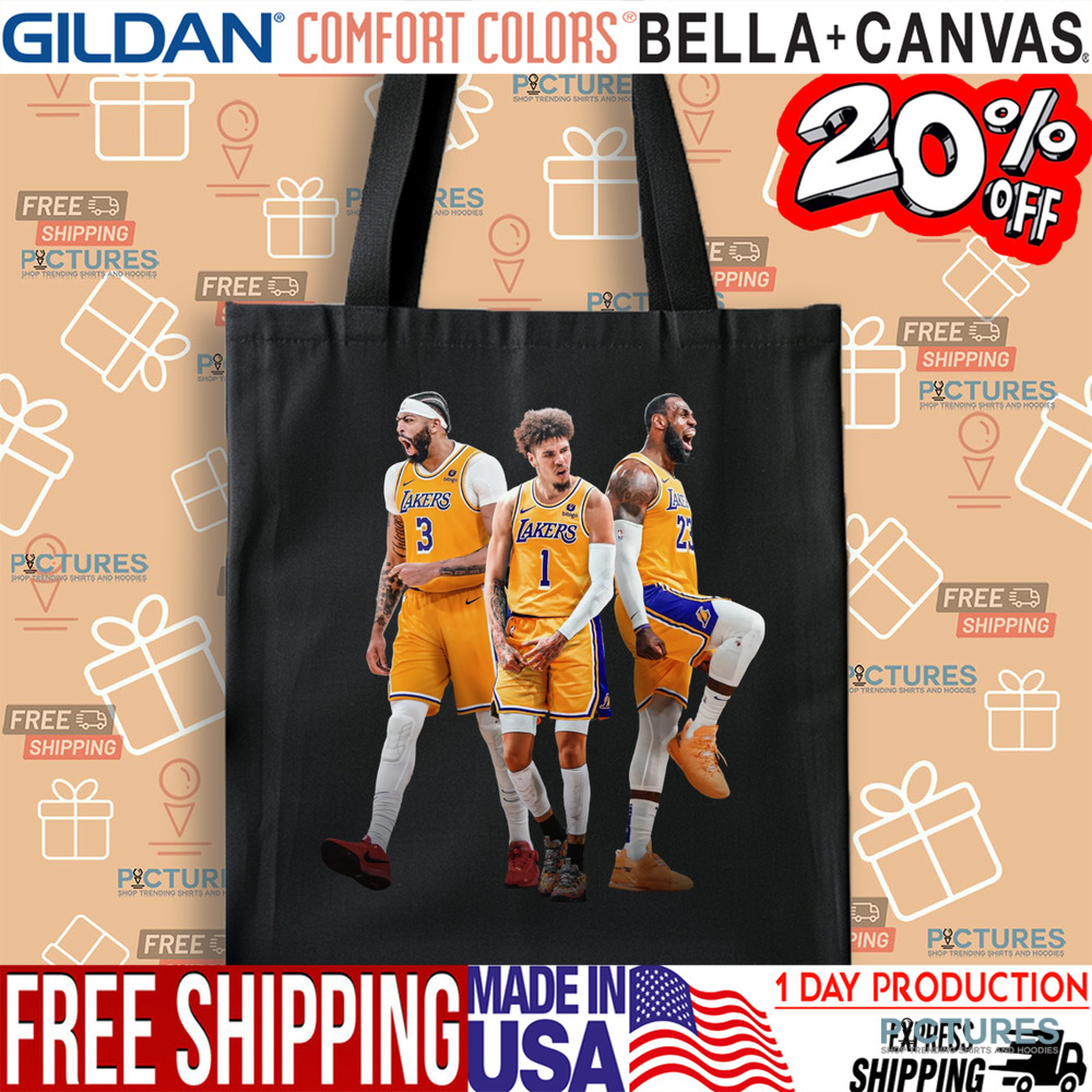 Los angeles Lakers lebron james anthony davis and lamelo ball NBA shirt