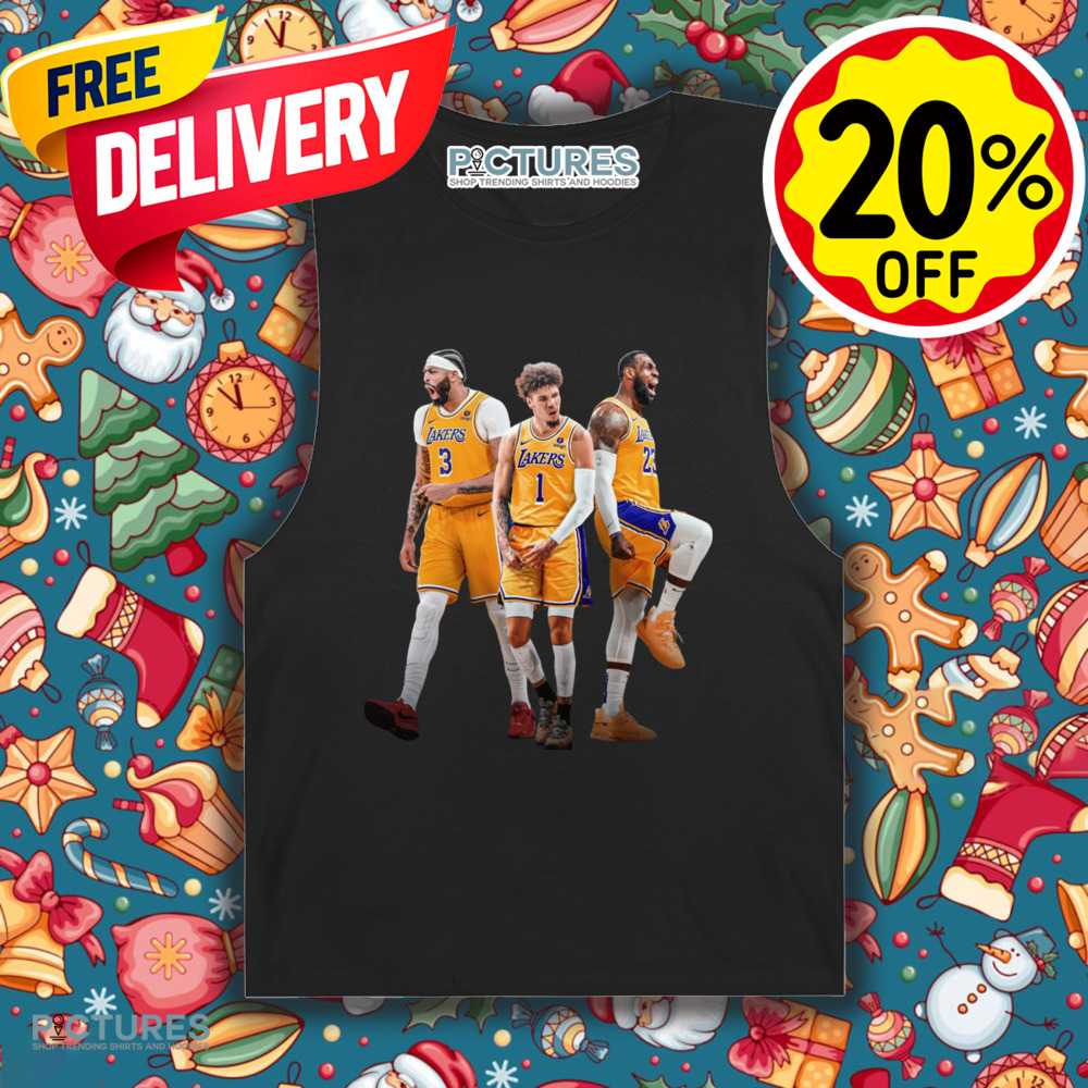 Los angeles Lakers lebron james anthony davis and lamelo ball NBA shirt