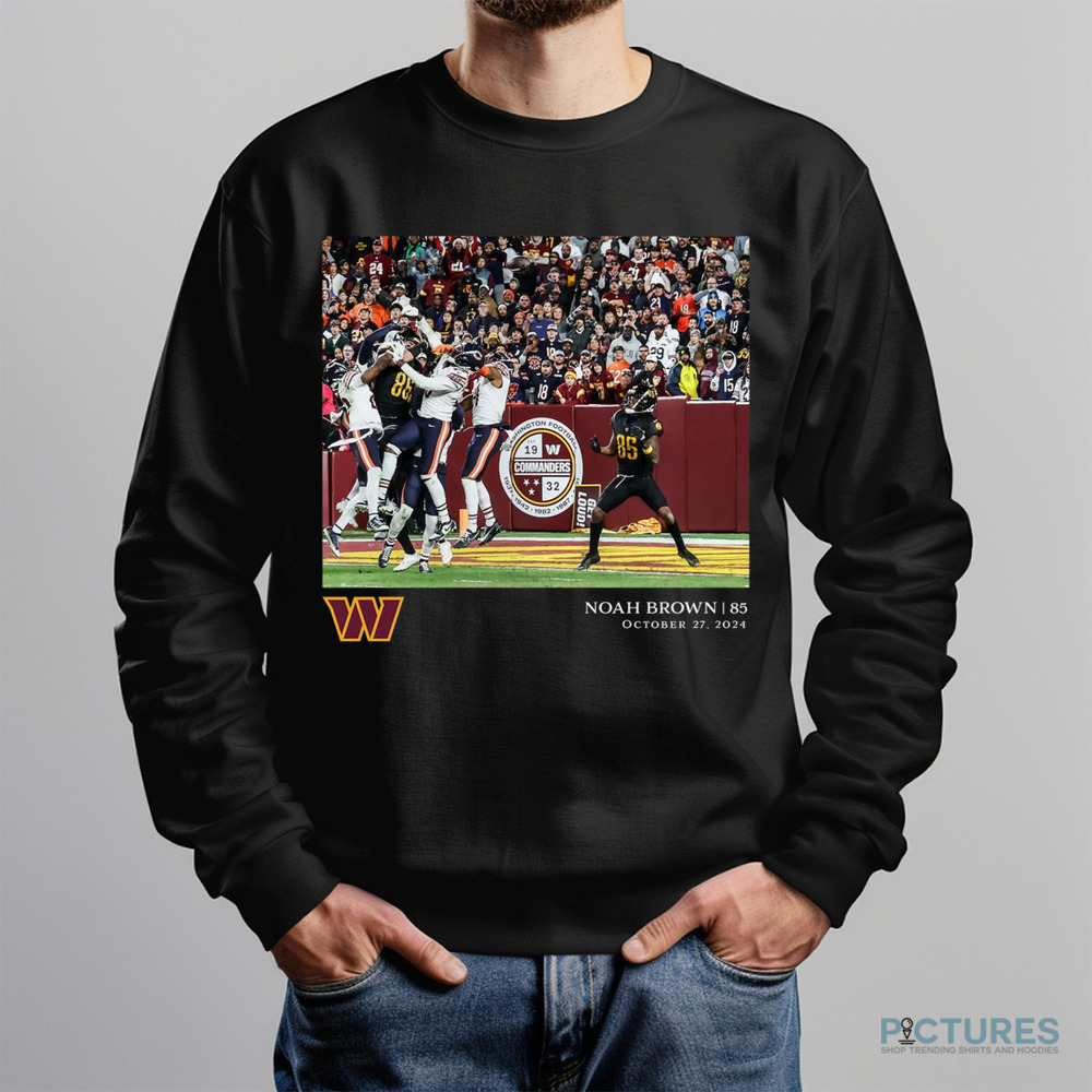 Men's Noah Brown Black Washington Commanders NFL Flash Features Week 8 Shirt Men's Noah Brown Black Washington Commanders NFL Flash Features Week 8 Shirt
